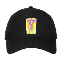 Watercolor Girl With Pig Tails Adjustable Cap | Artistshot