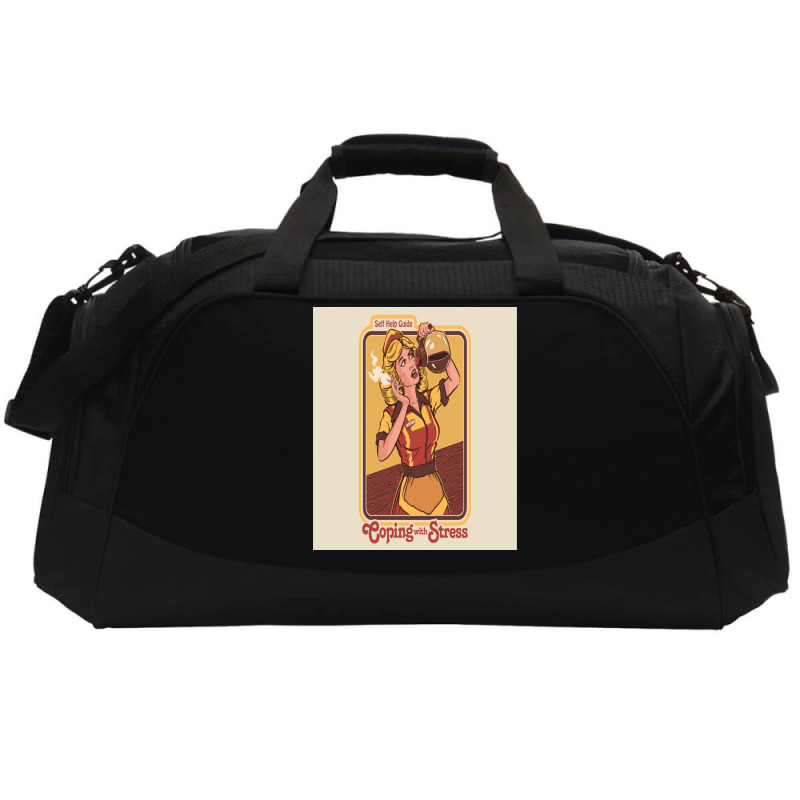 Coping With Stress Postcard Active Duffel | Artistshot