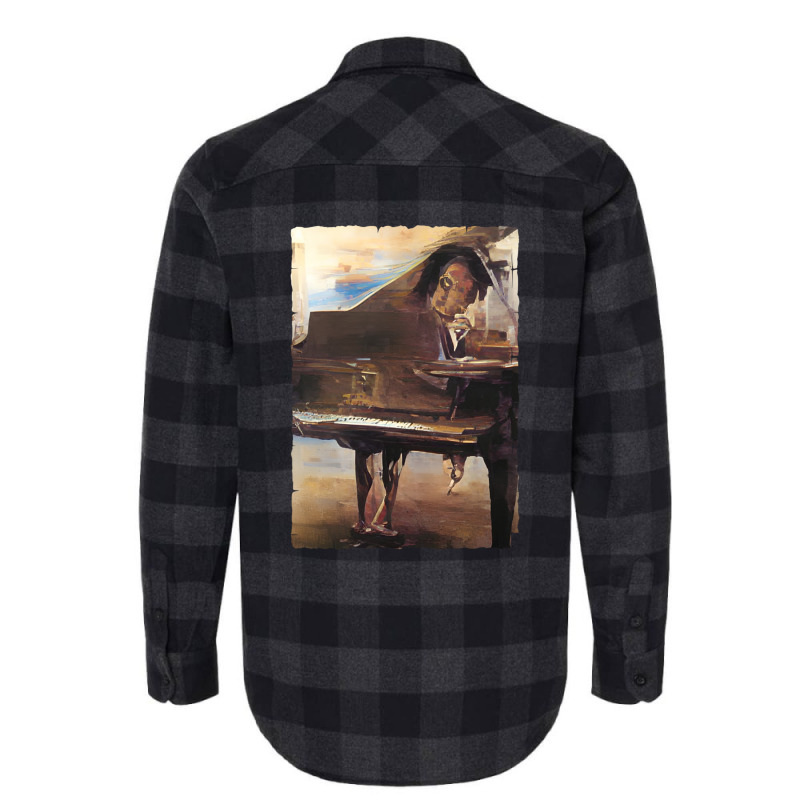 Beautiful Piano Graphic Abstract Futuristic Digital Brush 1 Flannel Shirt by TIMMYBWRIGHT | Artistshot