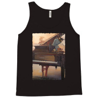 Beautiful Piano Instrument Abstract Futuristic Digital Graphic Tank Top | Artistshot