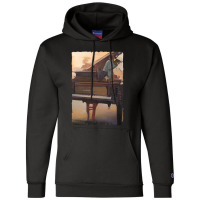 Beautiful Piano Instrument Abstract Futuristic Digital Graphic Champion Hoodie | Artistshot