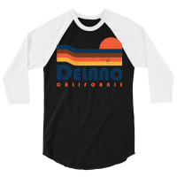 Delano California   Retro Vintage Design 3/4 Sleeve Shirt | Artistshot