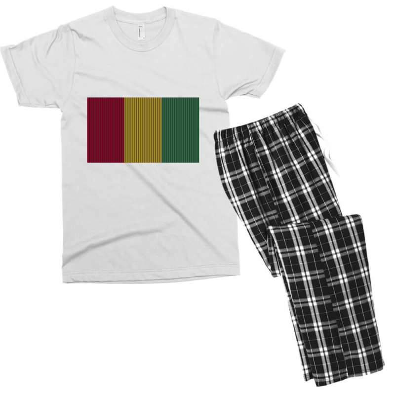 Flag Of Guinea Men's T-shirt Pajama Set | Artistshot