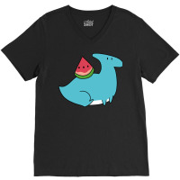 Watermelon Hadrosaurid V-neck Tee | Artistshot