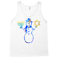 Hanukkah Gift Jewish Chrismukkah Chanukah Snowman Menorah Tank Top | Artistshot