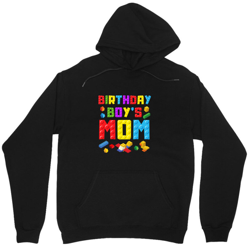 Birthday Boy's Mom Block Building Lover Design Unisex Hoodie | Artistshot