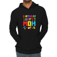 Birthday Boy's Mom Block Building Lover Design Lightweight Hoodie | Artistshot