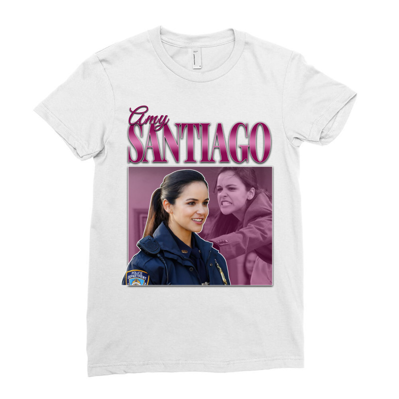 Amy Santiago Brooklyn Nine Nine 90s Inspired Vintage Homage Ladies Fitted T-Shirt by pomenblondyx | Artistshot