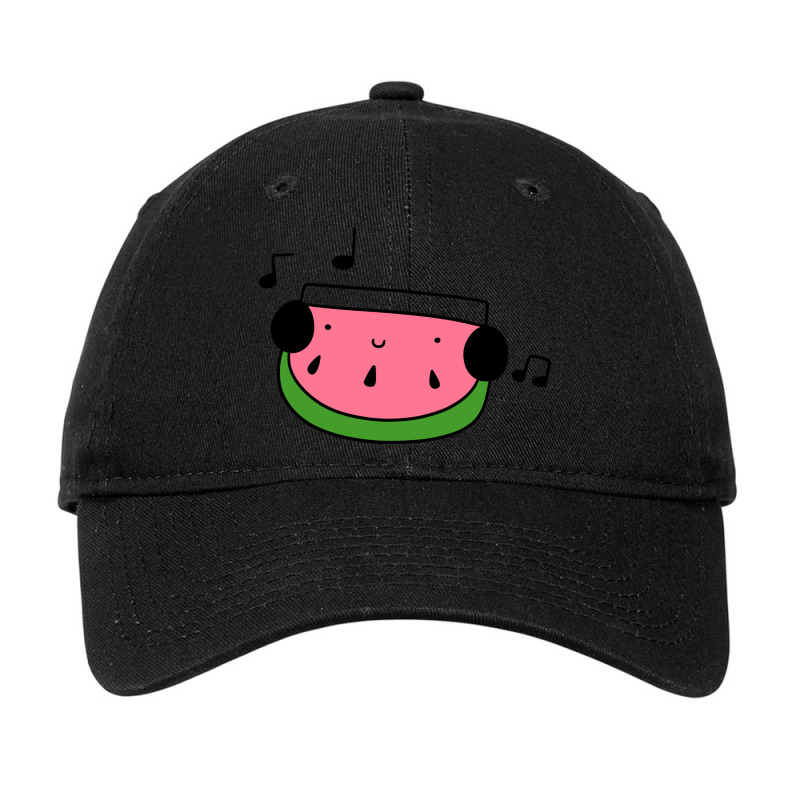 Watermelon Wedge With Headphones Adjustable Cap by hasan2 | Artistshot