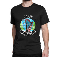 Christmas Harp Harpist Musician Xmas 2022 1 Classic T-shirt | Artistshot