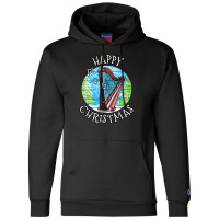 Christmas Harp Harpist Musician Xmas 2022 1 Champion Hoodie | Artistshot