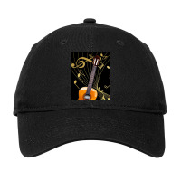 Guitar And Music Note Adjustable Cap | Artistshot