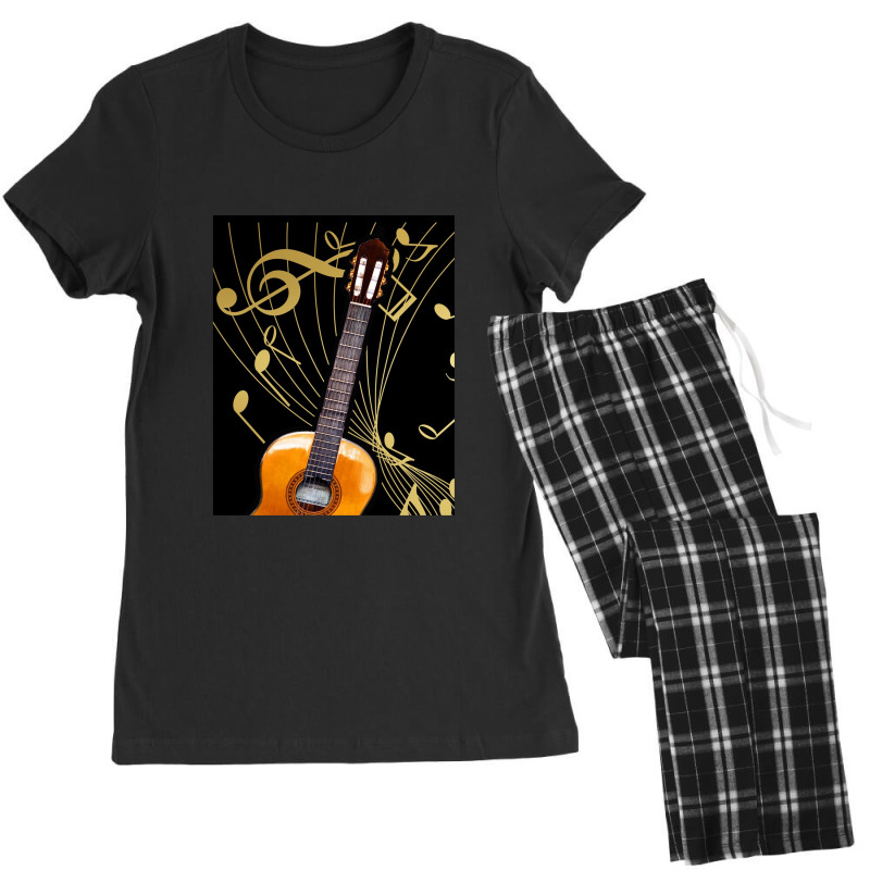 Guitar And Music Note Women's Pajamas Set by HakimMohamed | Artistshot