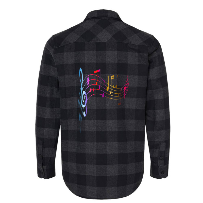 Music Note Flannel Shirt by LeeDeramus | Artistshot