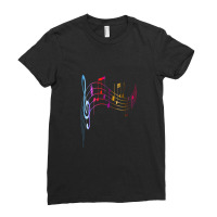 Music Note Ladies Fitted T-shirt | Artistshot