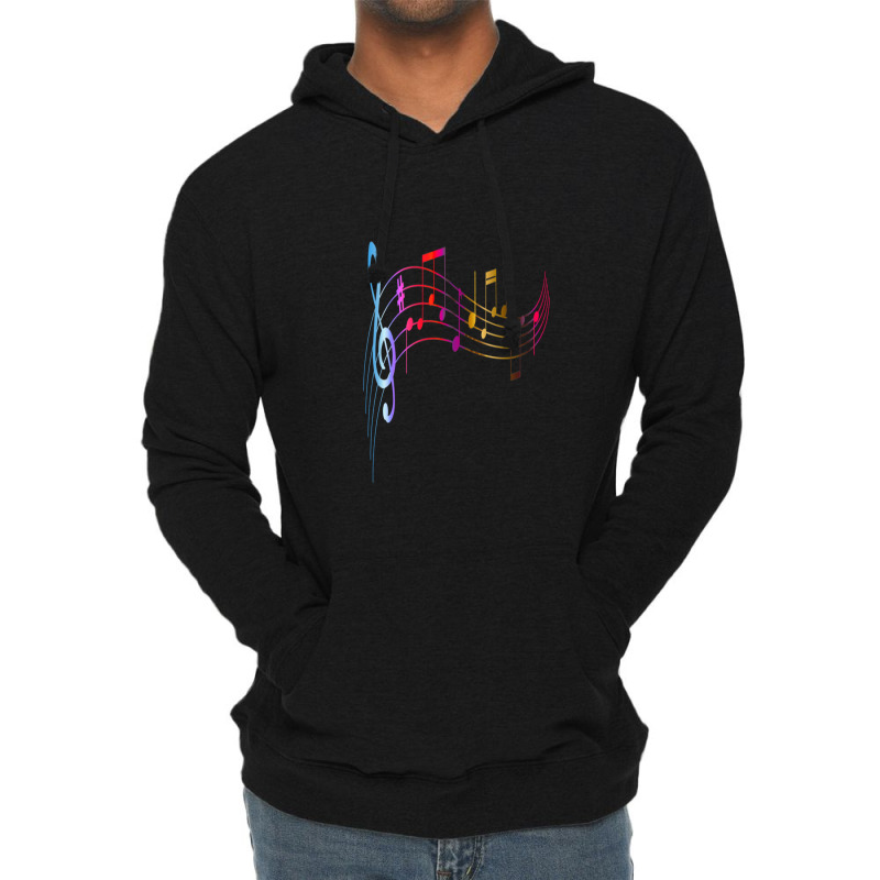 Music Note Lightweight Hoodie by LeeDeramus | Artistshot