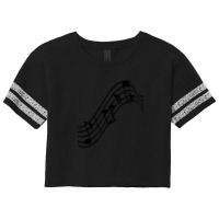 Music Notes Scorecard Crop Tee | Artistshot