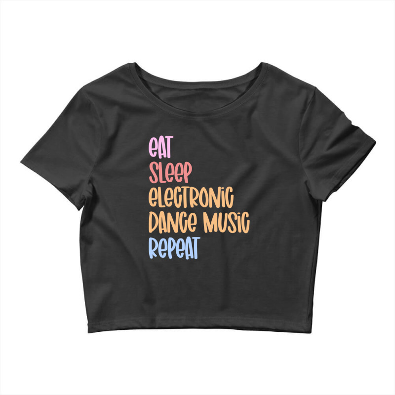 Repeat Electronic Dance Music.png Crop Top by MarkBressi | Artistshot