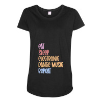 Repeat Electronic Dance Music.png Maternity Scoop Neck T-shirt | Artistshot