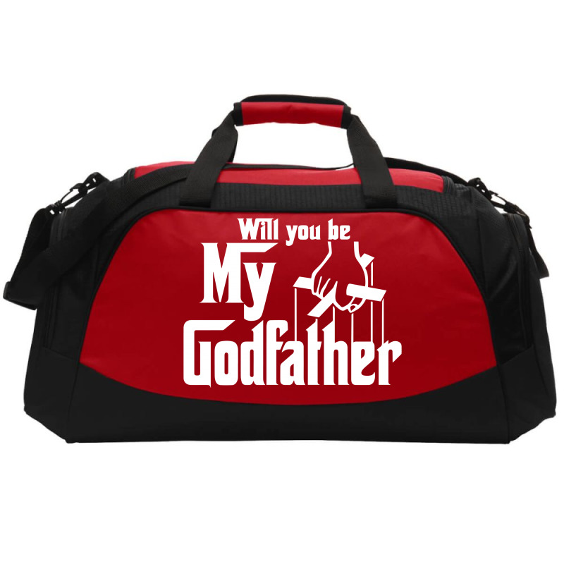 Will You Be My Godfather Active Duffel | Artistshot