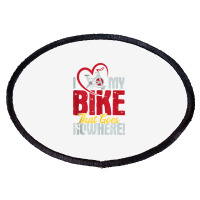 I Love My Bike That Goes Nowhere   Indoor Spinning Cycling Tank Top Oval Patch | Artistshot