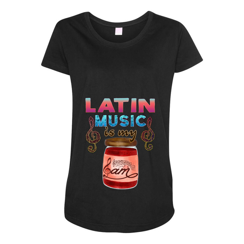 Latin Music Is My Jam Maternity Scoop Neck T-shirt by NANCYLTICKLE-SUMMERS | Artistshot