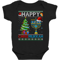 Happy Chrismukkah Jewish Christmas Hanukkah Chanukah Pullover Baby Bodysuit | Artistshot