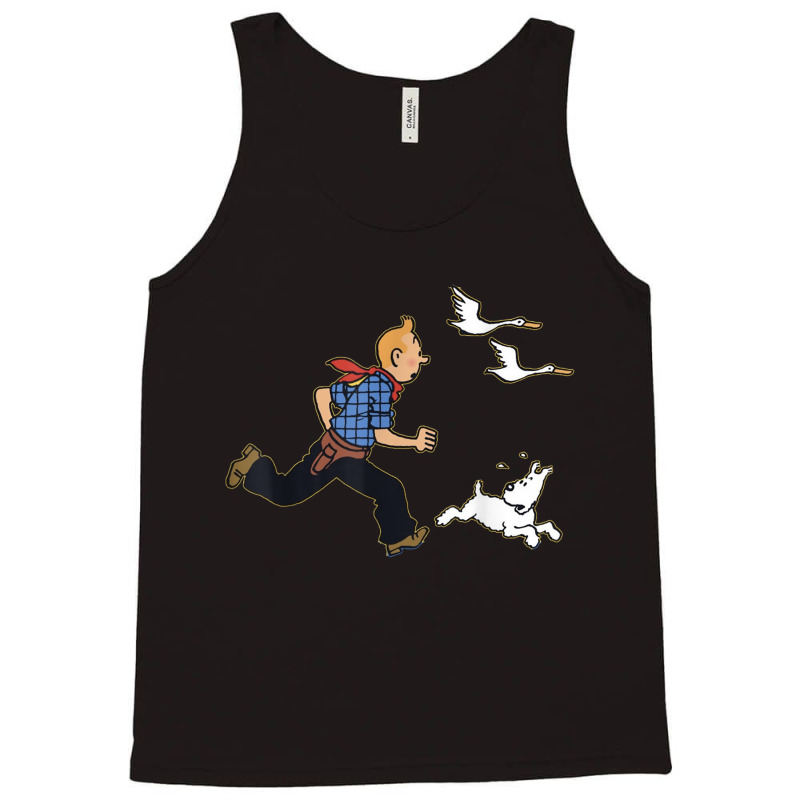 Running Tin Tin T Shirt Tank Top | Artistshot