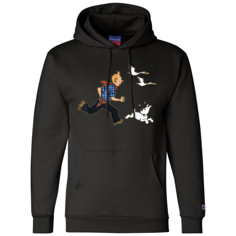 Running Tin Tin T Shirt Champion Hoodie | Artistshot