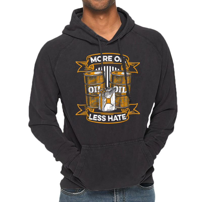 Oil Drilling Barrel Fracking   Fracker Oilfield T Shirt Vintage Hoodie by ald1heberts | Artistshot