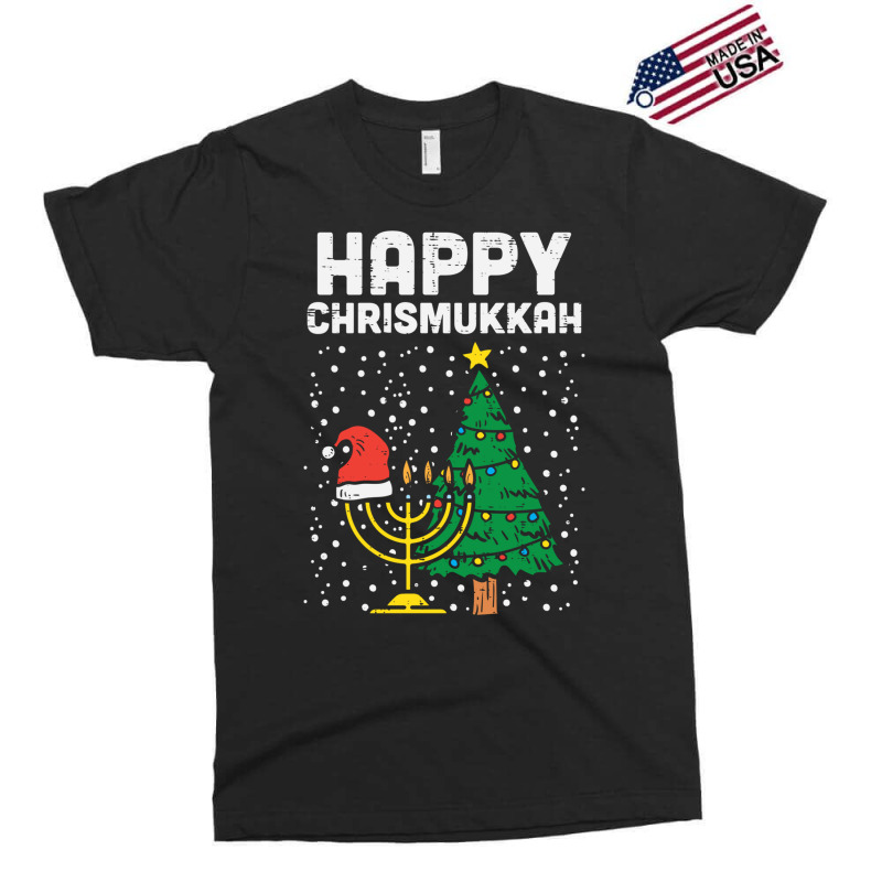 Happy Christmukkah Jewish Christmas Hanukkah Chanukah Gift Exclusive T-shirt | Artistshot