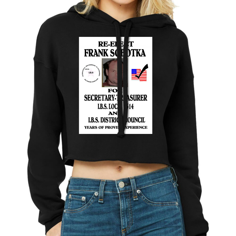 Re Elect Frank Sobotka Classic Cropped Hoodie by DIANECULERIE | Artistshot