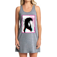 Cyberpunk Cyborg Girl Color Glitch Futuristic Style Tank Dress | Artistshot