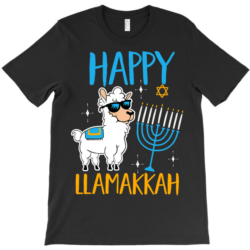 Happy Hanukkah Jewish Christmas Jewish Hanukkah Llamakkah T-shirt | Artistshot