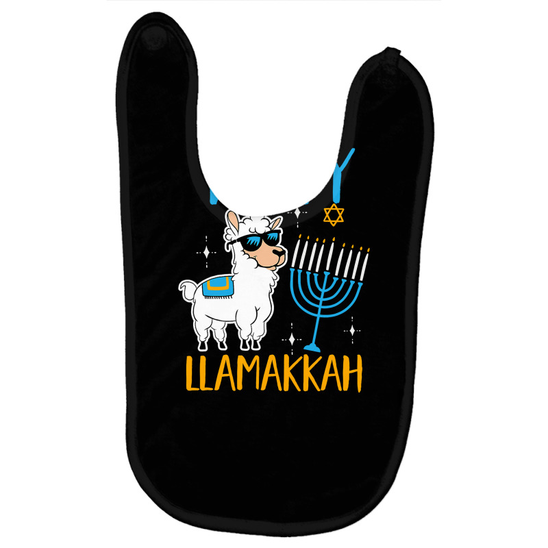 Happy Hanukkah Jewish Christmas Jewish Hanukkah Llamakkah Baby Bibs | Artistshot