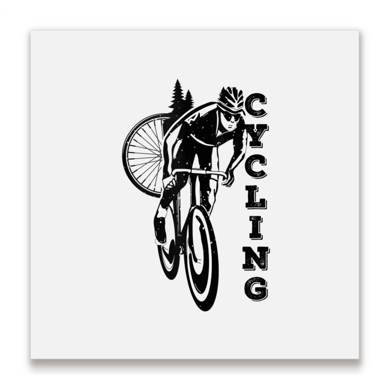 Road Cycling Bicycle For Cyclist Cycling Funny Gift Tank Top Metal Print Square | Artistshot