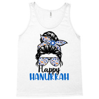 Happy Hanukkah Jewish Messy Christmas Pajama Gift Tank Top | Artistshot