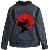 Red Sun Rurouni Unisex Sherpa-lined Denim Jacket | Artistshot