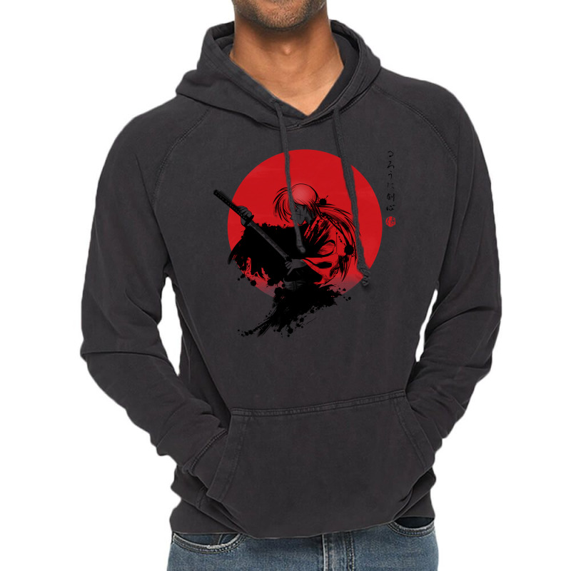 Red Sun Rurouni Vintage Hoodie | Artistshot