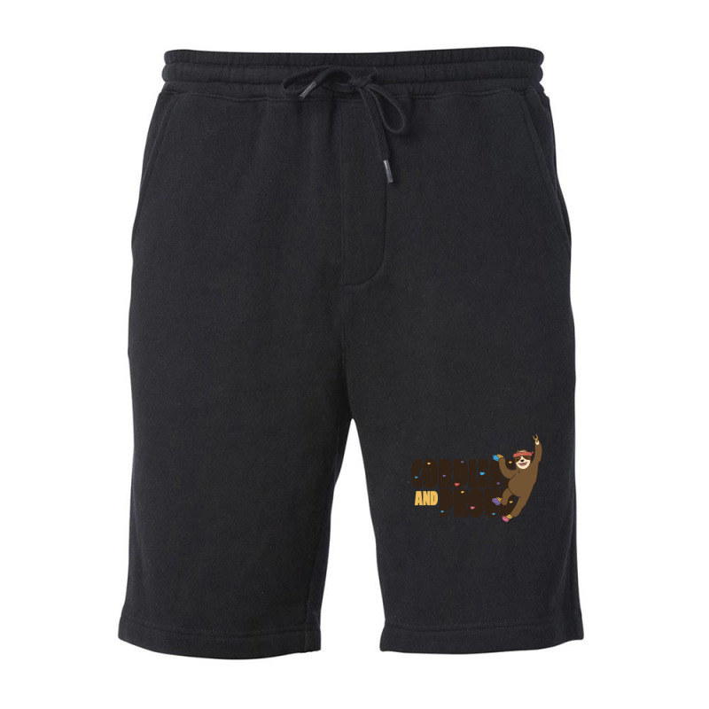 Bouldering Sloth Fleece Short | Artistshot