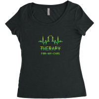 Guitar Lovers Therapy For My Ears Women's Triblend Scoop T-shirt | Artistshot