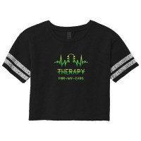 Guitar Lovers Therapy For My Ears Scorecard Crop Tee | Artistshot