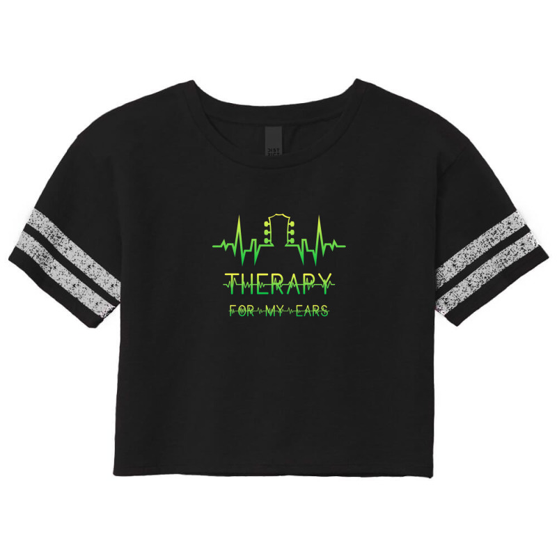 Guitar Lovers Therapy For My Ears Scorecard Crop Tee by HakimMohamed | Artistshot