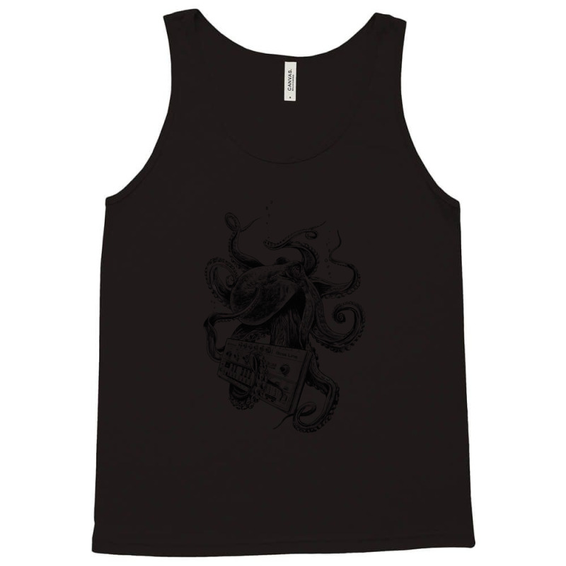 Kraken With Analog Synthesizer Tank Top | Artistshot