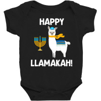 Happy Llamakah  Hanukkah Llama Funny Jewish Gift Baby Bodysuit | Artistshot