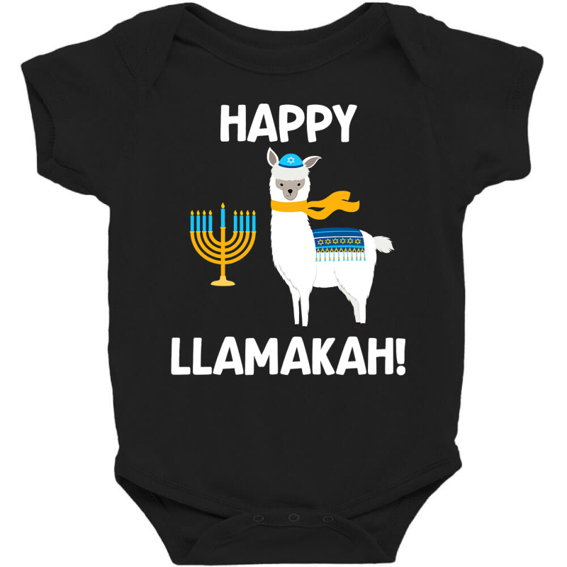 Happy Llamakah  Hanukkah Llama Funny Jewish Gift Baby Bodysuit | Artistshot