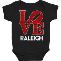 Love Raleigh City Map From Raleigh 919 Tank Top Baby Bodysuit | Artistshot