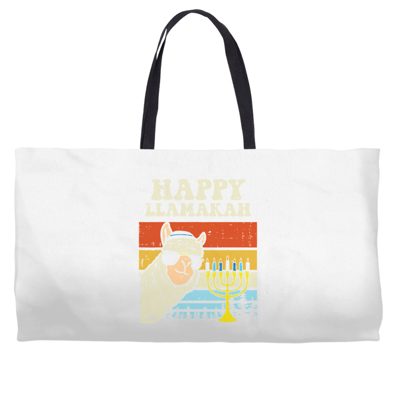 Happy Llamakah Jewish Llama Funny Hanukkah Pajamas Chanukah Weekender Totes | Artistshot