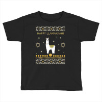 Happy Llamakkah Funny Jewish Ugly Hanukkah Christmas Toddler T-shirt | Artistshot