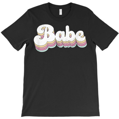 Babe Retro Bride Cute Bridesmaid Bachelorette Party T Shirt T-shirt Designed By Briggsmueller
